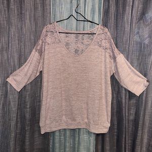 Torrid 3/4 length sleeve top sz 1